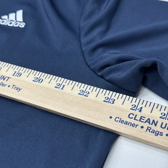 $65 Adidas Men's Polo Shirt 3 Stripe Regular Fit Performance Golf-Navy-Medium XL - Picture 6 of 8